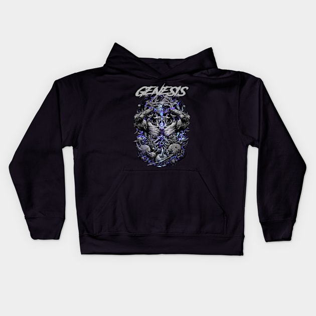GENESIS BAND DESIGN Kids Hoodie by Rons Frogss